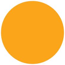 1 1/2" Circles - Fluorescent Orange Removable Labels