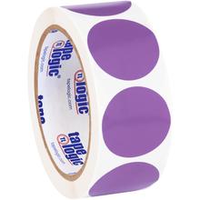 1 1/2" Purple Inventory Circle Labels