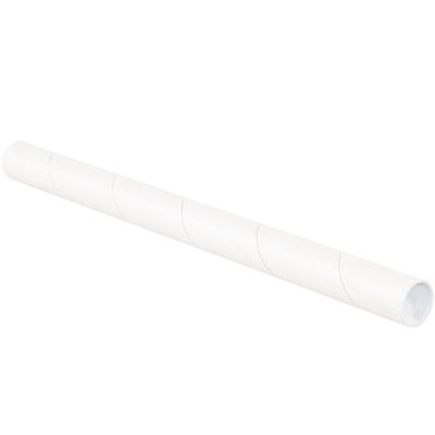 View larger image of 1 1/2 x 30" White Tubes with Caps