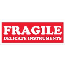 1 1/2 x 4" - "Fragile - Delicate Instruments" Labels