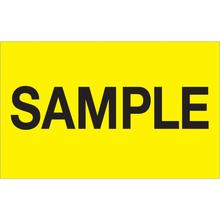 1 1/4 x 2" - "Sample" (Fluorescent Yellow) Labels