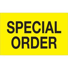 1 1/4 x 2" - "Special Order" (Fluorescent Yellow) Labels