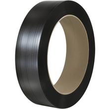 1/2" x .017 x  9000' Black 16 x 6" Core Hand Grade Polypropylene Strapping - Embossed