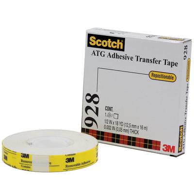 View larger image of 1/2" x 36 yds. 3M™ 928 Repositionable Adhesive Transfer Tape