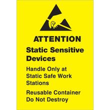 1 3/4 x 2 1/2" - "Static Sensitive Devices" Labels