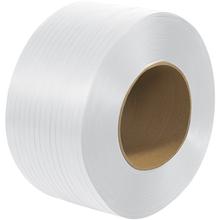 1/4" x 18000' - 8 x 8" Core Machine Grade Polypropylene Strapping - Embossed