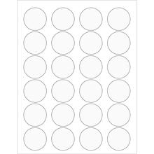 1 5/8" Clear Circle Laser Labels