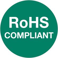 1" Circle - "RoHS Compliant" Green Labels
