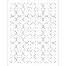 1" Clear Circle Laser Labels