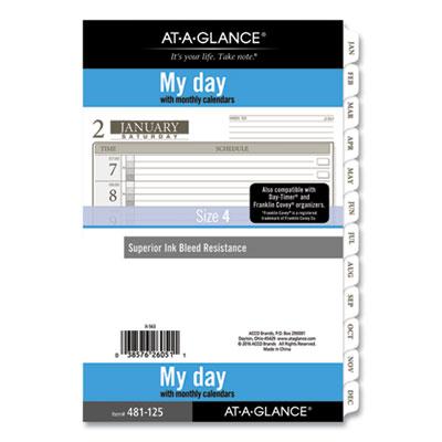 View larger image of 1-Page-Per-Day Planner Refills, 8.5 x 5.5, White Sheets, 12-Month (Jan to Dec): 2024