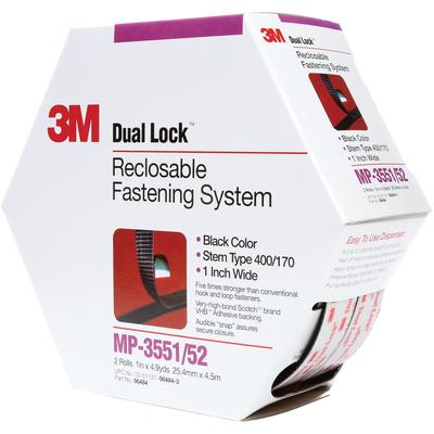 View larger image of 1" x 15' Black  3M™ MP3551/52 Dual Lock™ Mini-Pack Fasteners