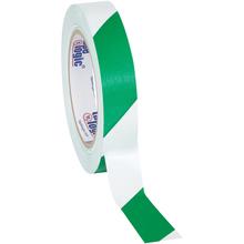 1" x 36 yds. Green/White (3 Pack) Tape Logic® Striped Vinyl Safety Tape