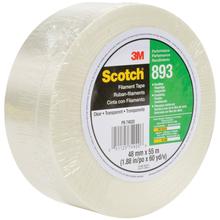 1" x 60 yds. (6 Pack) 3M™ 9485PC Adhesive Transfer Tape Hand Rolls