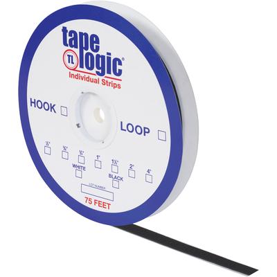 View larger image of 1" x 75' Black Loop Tape Logic® Individual Tape Strips