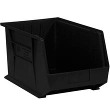 10 3/4 x 8 1/4 x 7" Black Plastic Stack & Hang Bin Boxes