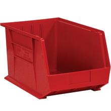 10 3/4 x 8 1/4 x 7" Red Plastic Stack & Hang Bin Boxes