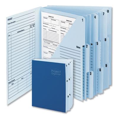 View larger image of 10-Pocket Project Organizer, 10 Sections, 1/3-Cut Tab, Letter Size, Lake Blue/Navy Blue