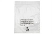 10" x 12" Pre Printed Lip and Tape Bags, Clear, 1.5 Mil , 1000/Case