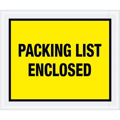 View larger image of 10 x 12" Yellow "Packing List Enclosed" Envelopes