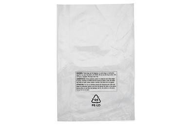 View larger image of 10" x 15" Pre Printed Layflat Bags Clear 1 Mil, 1000/Case