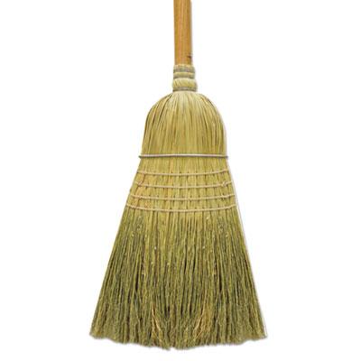 View larger image of 100% Corn Brooms, 60" Overall Length, Natural, 6/Carton