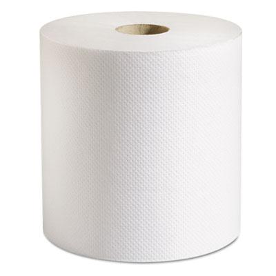 View larger image of 100% Recycled Hardwound Roll Paper Towels, 1-Ply, 7.88" x 800 ft, White, 6 Rolls/Carton