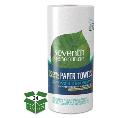 View larger image of 100% Recycled Paper Towel Rolls, 2-Ply, 11 x 5.4 Sheets, 156 Sheets/RL, 24 RL/CT
