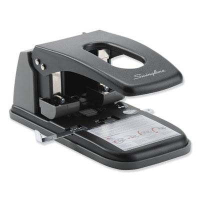 View larger image of 100-Sheet High Capacity Two-Hole Punch, Fixed Centers, 9/32" Holes, Black/gray