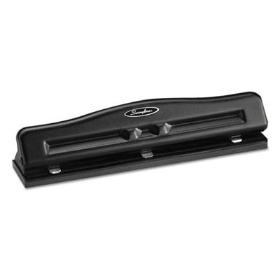 View larger image of 11-Sheet Commercial Adjustable Desktop Two- To Three-Hole Punch, 9/32" Holes, Black