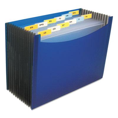 View larger image of 13-Pocket Expanding File, 9.25" Expansion, 13 Sections, 1/13-Cut Tab, Letter Size, Blue