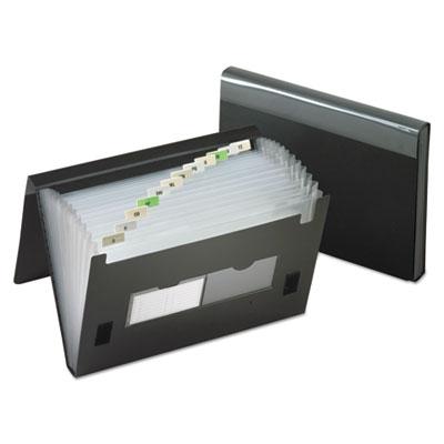 View larger image of 13-Pocket File, 4" Expansion, 13 Sections, 1/13-Cut Tab, Letter Size, Black