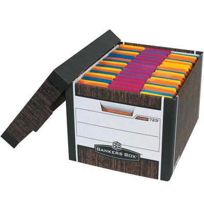 View larger image of 15 x 12 x 10" Wood Grain R-Kive® File Storage Boxes