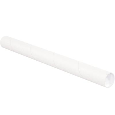 View larger image of 2 1/2 x 12" White Tubes with Caps