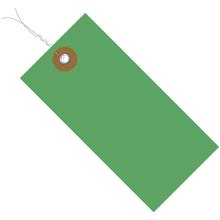 2 3/4 x 1 3/8" Green Tyvek® Pre-Wired Shipping Tag