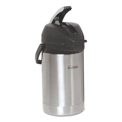 View larger image of 2.5 Liter Lever Action Airpot, Stainless Steel/Black