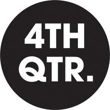2" Circle - "4TH QTR." (Black) Quarter Labels