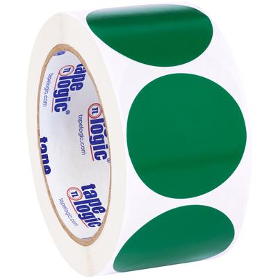 View larger image of 2" Green Inventory Circle Labels