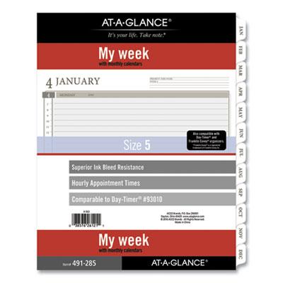 View larger image of 2-Page-Per-Week Planner Refills, 11 x 8.5, White Sheets, 12-Month (Jan to Dec): 2023