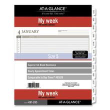 2-Page-Per-Week Planner Refills, 11 x 8.5, White Sheets, 12-Month (Jan to Dec): 2023