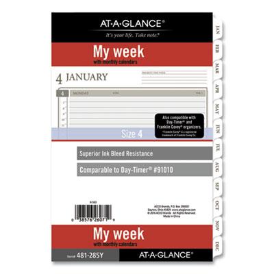 View larger image of 2-Page-Per-Week Planner Refills, 8.5 x 5.5, White Sheets, 12-Month (Jan to Dec): 2024