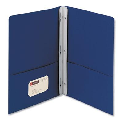 View larger image of 2-Pocket Folder With Tang Fastener, 0.5" Capacity, 11 X 8.5, Dark Blue, 25/box