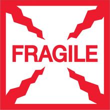 2 x 2" - "Fragile" Labels