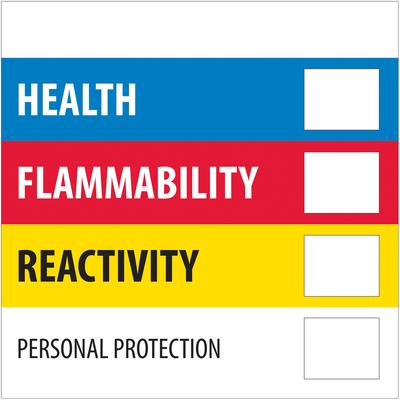 View larger image of 2 x 2" - "Health Flammability Reactivity"