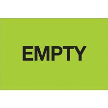 2 x 3" - "Empty" (Fluorescent Green) Labels