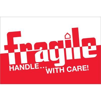 View larger image of 2 x 3" - "Fragile - Handle With Care" Labels
