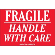 2 x 3" - "Fragile - Handle With Care" Labels