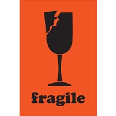 View larger image of 2 x 3" - "Fragile" Labels