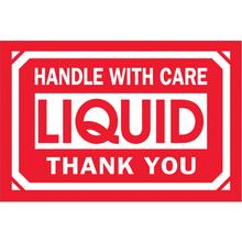 2 x 3" - "Handle With Care - Liquid - Thank You" Labels