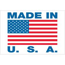 2 x 3" - "Made in U.S.A." Labels