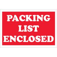 2 x 3" - "Packing List Enclosed" Labels